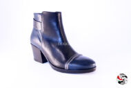 Stivaletto nero&petrolio </br> D796 Scarpe donna