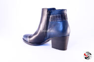 Stivaletto nero&petrolio </br> D796 Scarpe donna