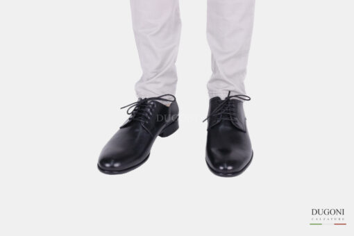 Derby nera liscia  – Brecos </br> U355 Calzature uomo